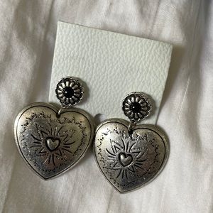 New Free People Heart Shaped Box Earrings
